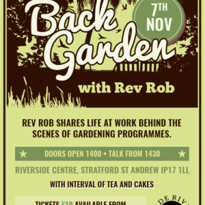 Talk: 'Back Garden' with Rev Rob: 7th November 2026